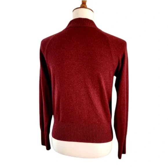 Everlane Cashmere Wool Blend Brown Clay Long Sleeve Button Front Cardigan Small - Picture 7 of 9